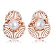 Picture of Impressive White Zinc Alloy Stud Earrings with Low MOQ