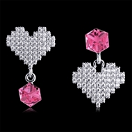 Picture of Popular Swarovski Element Love & Heart Stud Earrings