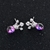 Picture of Low Cost Platinum Plated Small Stud Earrings with Beautiful Craftmanship