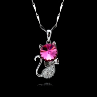 Picture of Casual 925 Sterling Silver Pendant Necklace with Beautiful Craftmanship