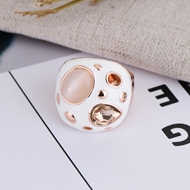 Picture of Attractive Pink Rose Gold Plated Fashion Ring Best Price