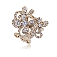 Picture of Amazing Cubic Zirconia Gold Plated Fashion Ring