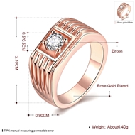 Picture of Copper or Brass Rose Gold Plated Fashion Ring with Full Guarantee