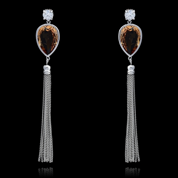 Picture of Fair Swarovski Element Champagne Drop & Dangle