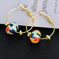 Picture of Zinc Alloy Casual Hoop Earrings with SGS/ISO Certification