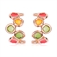 Show details for Zinc Alloy Enamel Hoop Earrings with Speedy Delivery