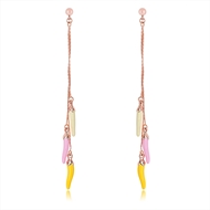 Picture of Zinc Alloy Rose Gold Plated Dangle Earrings at Super Low Price