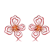 Picture of Zinc Alloy Red Stud Earrings From Reliable Factory