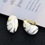 Picture of Distinctive White Enamel Stud Earrings As a Gift