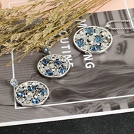 Show details for Buy Platinum Plated Casual Necklace and Earring Set with Wow Elements Show details for Buy Platinum Plated Casual Necklace and Earring Set with Wow Elements