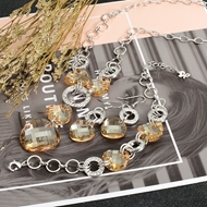 Show details for New Swarovski Element Yellow 3 Piece Jewelry Set Show details for New Swarovski Element Yellow 3 Piece Jewelry Set