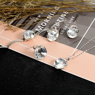 Show details for Wholesale Platinum Plated Swarovski Element 4 Piece Jewelry Set with No-Risk Return Show details for Wholesale Platinum Plated Swarovski Element 4 Piece Jewelry Set with No-Risk Return