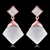 Picture of Featured White Opal Dangle Earrings with Full Guarantee