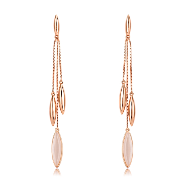 Picture of Amazing Casual Rose Gold Plated Dangle Earrings