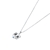 Picture of Fashion Cubic Zirconia Platinum Plated Pendant Necklace