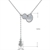 Picture of Good Quality Cubic Zirconia Platinum Plated Pendant Necklace