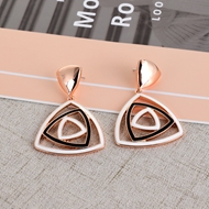 Show details for Female Zinc Alloy Black Dangle Earrings Online Only