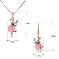 Picture of Recommended Rose Gold Plated Classic Necklace and Earring Set from Top Designer