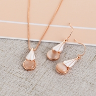 Picture of Low Price Rose Gold Plated Casual Necklace and Earring Set from Trust-worthy Supplier