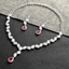 Show details for Copper or Brass Luxury Necklace and Earring Set at Super Low Price