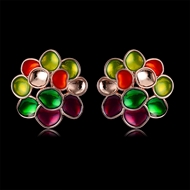 Picture of Zinc Alloy Colorful Stud Earrings From Reliable Factory