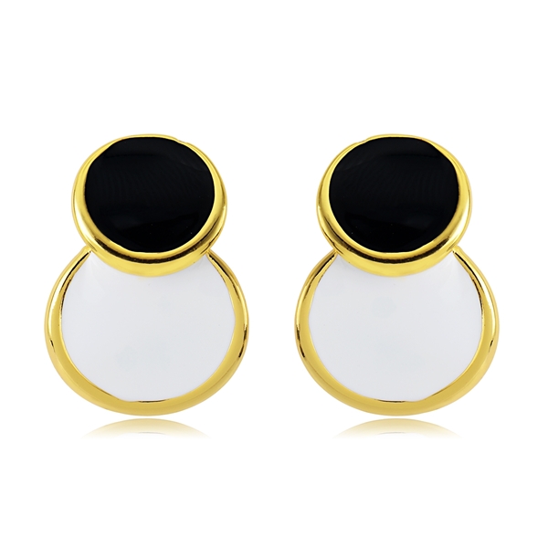 Picture of Classic Enamel Stud Earrings with Beautiful Craftmanship