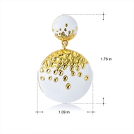 Picture of Low Price Gold Plated Enamel Dangle Earrings from Trust-worthy Supplier