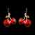 Picture of New Season Red Classic Dangle Earrings with SGS/ISO Certification