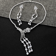 Show details for Stylish Big White Necklace and Earring Set Show details for Stylish Big White Necklace and Earring Set