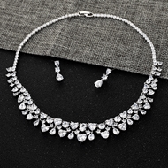 Show details for Inexpensive Copper or Brass White Necklace and Earring Set from Reliable Manufacturer Show details for Inexpensive Copper or Brass White Necklace and Earring Set from Reliable Manufacturer