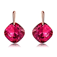 Picture of Pink Artificial Crystal Stud Earrings with Price