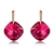 Picture of Pink Artificial Crystal Stud Earrings with Price