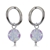 Picture of Wholesale Platinum Plated White Dangle Earrings with No-Risk Return