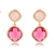 Picture of Copper or Brass Pink Dangle Earrings in Flattering Style