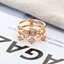 Show details for Copper or Brass Artificial Crystal Fashion Ring from Certified Factory