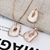 Picture of Recommended White Copper or Brass Necklace and Earring Set from Top Designer