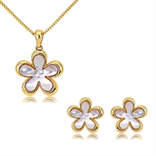 Show details for Classic Copper or Brass Necklace and Earring Set in Exclusive Design