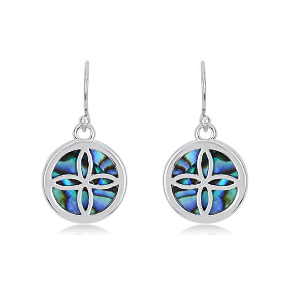 Picture of Attractive Blue Shell Dangle Earrings For Your Occasions