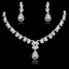 Show details for Copper or Brass Cubic Zirconia Necklace and Earring Set with Unbeatable Quality