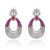 Picture of Good Quality Cubic Zirconia Platinum Plated Dangle Earrings