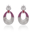 Show details for Good Quality Cubic Zirconia Platinum Plated Dangle Earrings