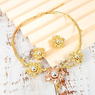 Picture of Origninal Casual Dubai Necklace and Earring Set