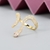 Picture of Copper or Brass Gold Plated Adjustable Ring in Flattering Style