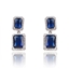 Show details for Brand New Blue Big Dangle Earrings with Full Guarantee