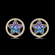 Picture of Beautiful Cubic Zirconia Star Big Stud Earrings