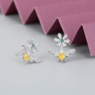 Show details for Delicate Cubic Zirconia Big Stud Earrings with Full Guarantee Show details for Delicate Cubic Zirconia Big Stud Earrings with Full Guarantee
