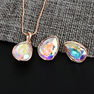 Picture of Classic Rose Gold Plated Necklace and Earring Set with Fast Shipping