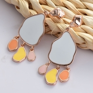 Picture of Nickel Free Rose Gold Plated Fashion Dangle Earrings with Easy Return