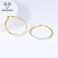 Picture of Great Big Zinc Alloy Big Hoop Earrings