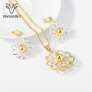 Picture of Impressive Gold Plated Casual Necklace and Earring Set with Low MOQ